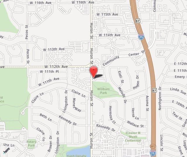 Location Map: 11150 Huron Street Northglenn, CO 80234